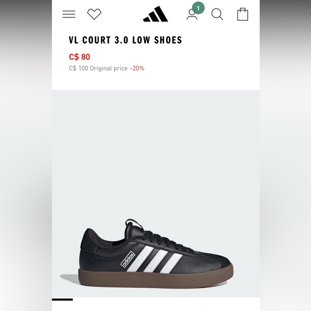 BNWT Adidas Women’s VL COURT 3.0
